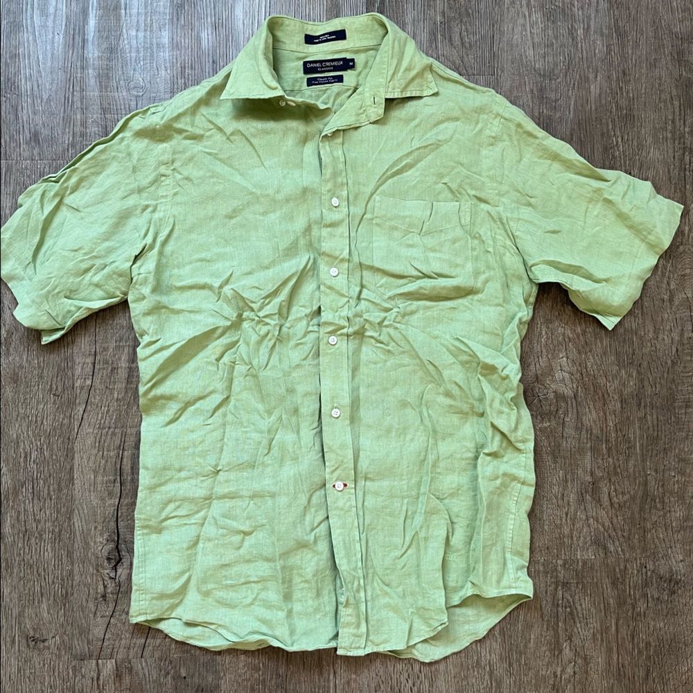 Daniel Cremieux Classic Fit 100% Linen Button Down Shirt